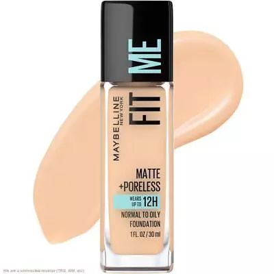 Maybelline Fit Me Matte + Poreless Oil Free Liquid Foundation - 1 Fl Oz - 120... • $8.99