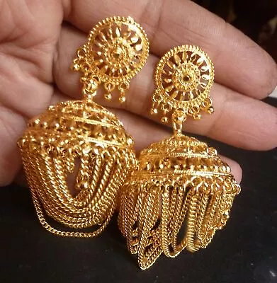 Indian 22K Gold Plated Different Variation Earrings Ball Seps Party Bridal Set • $29.82