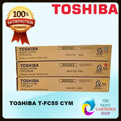 Original Toshiba T-FC55 CYM Toner Set  E STUDIO 5520c 5520ct 6520ct 6530c 6530ct • $355.16