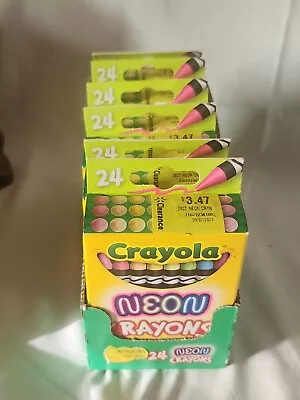 Lot Of 6 Packs Crayola Neon Crayons • $14.74