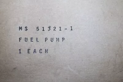 NOS USGI MS51321-1 Facet 24V Fuel Pump M151 M35 M998 M715 • $265