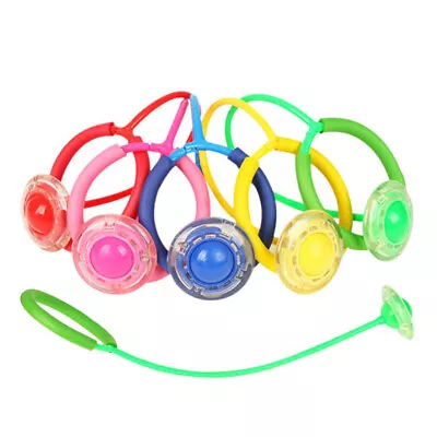 Kids Fun Flash Jumping Rope Ball Outdoor Sports One Foot LED Skip Reaction Toy • $13.35