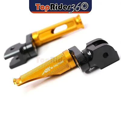 GOLD Front Foot Pegs 25mm Lower Shinobi For Yamaha Vmax 1700 09-17 16 15 14 13 • $47.94