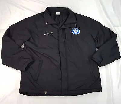 Carbrini Rochdale Football A.f.c The Dale Size Xxl 2xl Mens Black Padded Jacket • £19.99