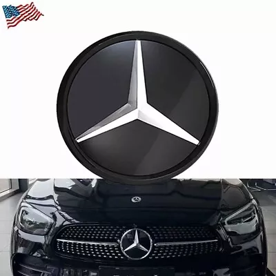 Front Grille Star Mirror Emblem Black Logo For Mercedes Benz W205 A C E CLA GLK • $55.19