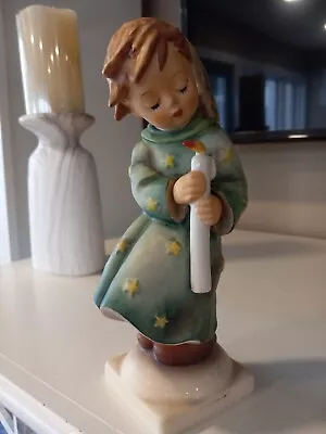 Vintage Hummel Goebel West Germany Angel W Candle In The Wind Heavenly Angel 9 T • $19.99