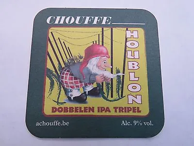 Beer Coaster: La Chouffe Brewing ~ Chouffe Houblon Dobbelen IPA Tripel ~ BELGIUM • $4.44