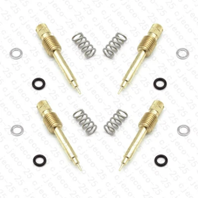 $12 • Buy 4PCS Carburetor Fuel Air Mixture Screw For Kawasaki KZ750 E H N KZ440 1980-1983