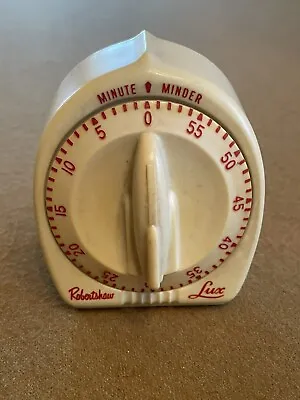 Vintage Robertshaw Lux 60 Minute Minder Kitchen Timer Atomic Rocket- Not Working • $3.48