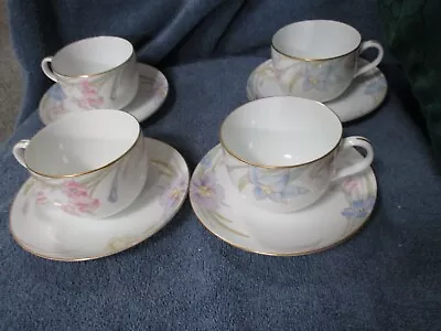 MIKASA GABRIELE  CUP & SAUCER 4 SETS  L9561 Excellent  Condition Take A Peek! • $23.99