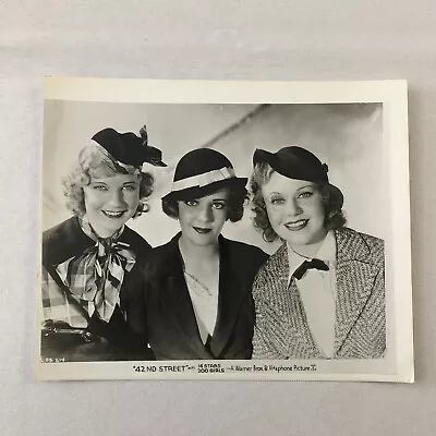 Movie Film Press Photo Photograph 42nd Street Beautiful Actress Warner Brothers • £24.12