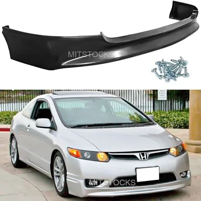 For 06 07 08 2006 2007 2008 Civic 4D Mugen Style ADD-ON Front Bumper Lip Spoiler • $96.88