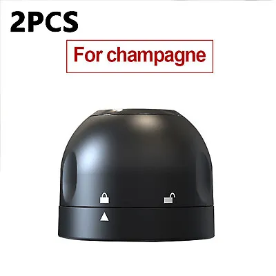 2X Vacuum Champagne Prosecco Wine Bottle Stopper Sealer Saver Silicone Seal Caps • £5.59
