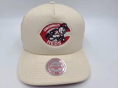 Cincinnati Reds Mitchell & Ness Cooperstown Collection Mesh Snapback Hat Cap MLB • $34.99