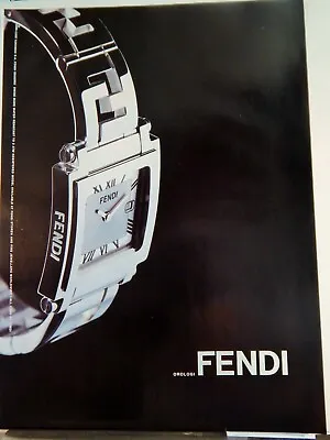 Fendi Luxe Watch / William Schraft Fine Jewelry 1999 Vtg Ad Rare Ephemera • $19.66