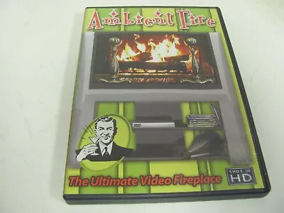 AMBIENT FIRE DVD ~ The Ultimate Video Fireplace ~ Shot In HD Ships Out Fast! • $5.99
