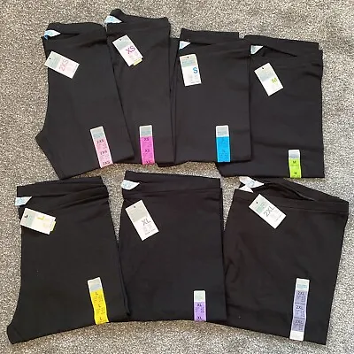 Primark Ladies Womens Black Leggings New With Tags Sustainable Cotton Sizes 4-24 • £6.89