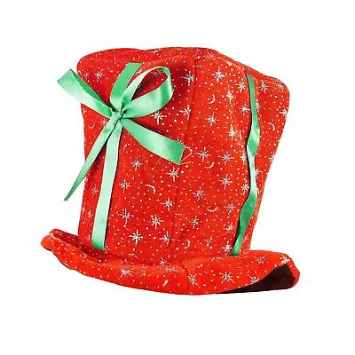 £6.49 • Buy Adult Christmas Present Hat Plush Santa Gift Festive Fancy Dress Accessory