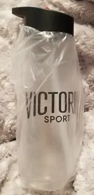  Victoria Secret Victoria Sport Clear Black Plastic Water Bottle • $19.95