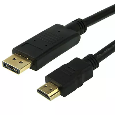 Subtel® HDMI Cable DisplayPort Adapter To Connect Laptop To Monitor TV HDTV • £16.90