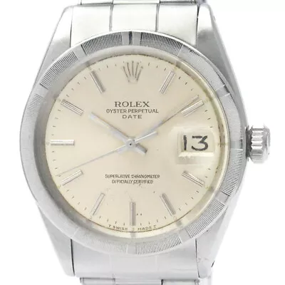 Vintage ROLEX Oyster Perpetual Date 1501 Steel Automatic Mens Watch BF568316 • $2190.73