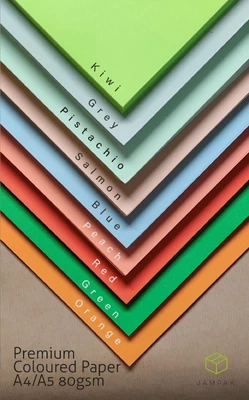 £2.85 • Buy Coloured Paper 80gsm PREMIUM QUALITY A4, A5, Arts&Crafts. 15 Colours