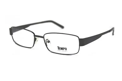New! Tempo Eyewear MM 2011 Mens Full Rim Eyeglass Frames 54-17-145 Black • $15.99