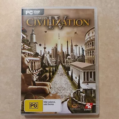 Sid Meier's Civilization IV - PC DVD ROM Game - Manual Included • $9.93