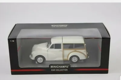 £155 • Buy Boxed MINICHAMPS White Morris Minor Traveller 1:18 Scale Diecast Model