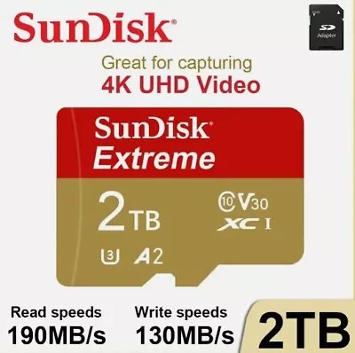 High Speed Micro TF SD Card 2TB Original SD Memory Card-US Stock-Fast Shipping • $19.99