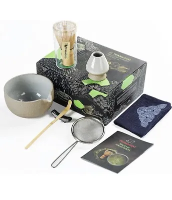 $72.99 • Buy Japanese Tea Set (7pcs) Matcha Whisk Set Matcha Bowl With Pouring Spout Bamboo..