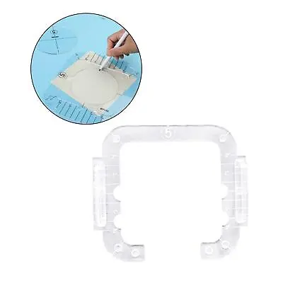 Free Motion Quilting Template Ruler Frame Measuring Tailor Tracing Tools • £8.51