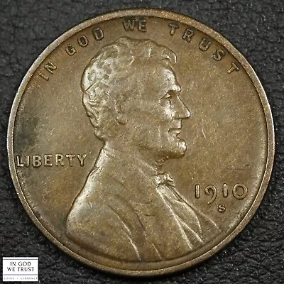 1910 S Lincoln Wheat Copper Cent 1C • $31