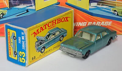 Matchbox 53c Ford Zodiac Mk. IV Fairly Good In Good Box BPW • $2.74