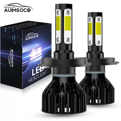 9003 H4 LED Headlight Bulbs Kit 10000W 1000000LM Hi-Low Beam Super Bright White • $29.69