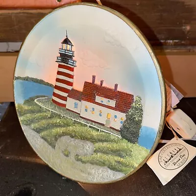 Night Light Light House Lamp Vintage Rounds Maine Lighthouse Collectors Series • $22