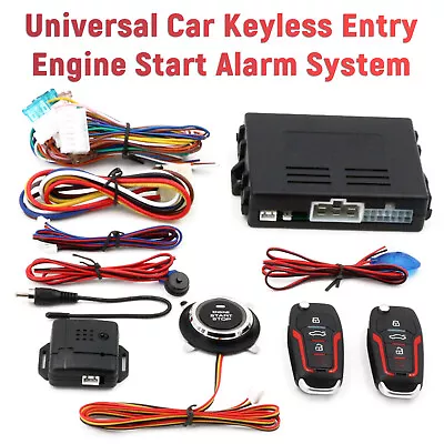 Car Ignition Switch Keyless Entry Remote Starter Engine Push Start Button Kits • $59.99