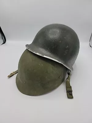 Original WWII Swivel Bale M-1  McCord Front Seam Helmet W/ Liner • $175