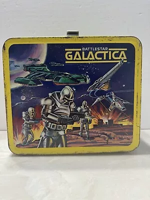 1978 Battlestar Galactica Aladdin Lunch Box No Thermos Used Condition • $74.99