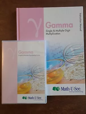 Math-U-See Gamma Instruction Pack Manual & DVD Video Kids Homeschool Math • $45