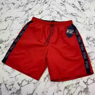 Men’s Fila Red Navy Fashion Casual Short • $49