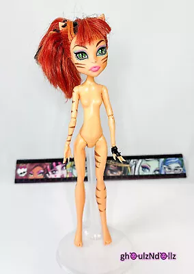 MONSTER HIGH Ghoul Sports Toralei Stripe Doll 2014 Nude No Tail Mattel. • $11.99