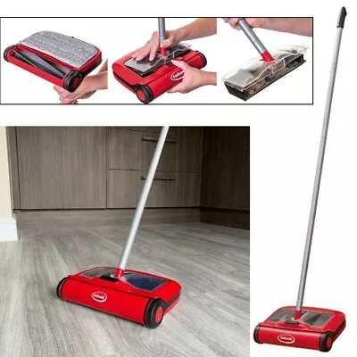 £17.99 • Buy Ewbank 310 Sweeper Manual Hard Floor Sweeper With Microfiber Duster - Red