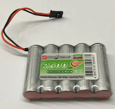 £10.85 • Buy Rechargeable Battery 6v Pack 2500 AA Nimh Flat LSD Futaba RX VAPEXTECH UK