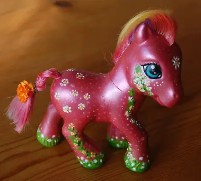 £5 • Buy CUSTOMIZED Gen 3 MY LITTLE PONY ''Petaloosa'' Floral Pearlescent Repainted Pony