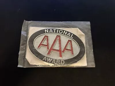 AAA Triple A American Automobile Association National Award Metal Emblem  4 1/2  • $74.95