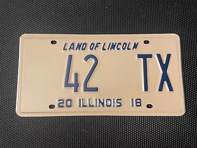 ILLINOIS 42 TX LICENSE PLATE 2018 Taxi Chicago LOW NUMBER 2 DIGIT • $19.99