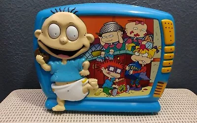 Vintage 1998 Nickelodeon Rugrats Plastic Lunchbox By Colorbok 90s Tommy Chuckie • $15.50