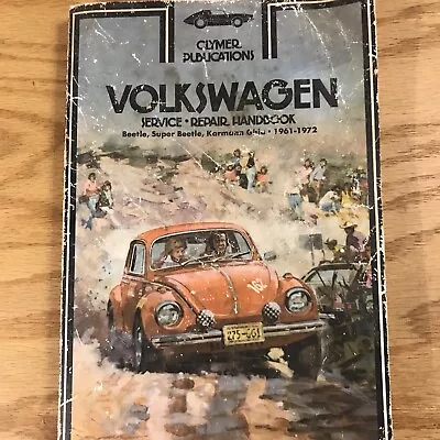 Vintage 1961-72 Volkswagen Service And Repair Handbook Clymer Publications • $15.97