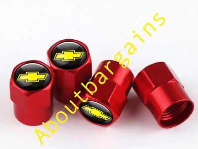 Chevrolet Chev Silverado Holden HSV Camaro Corvette Valve Cap RED Wheel Cover • $9.79